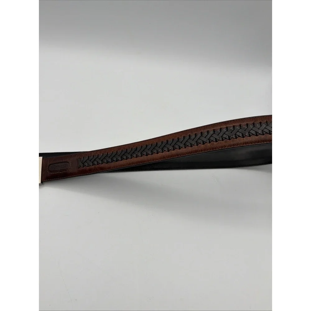 Columbia Sportswear Brown Leather Belt Men's Size 36/90 Reversible Black